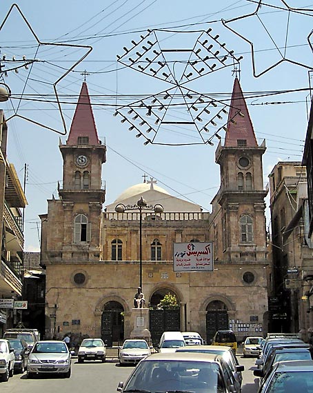 The Maronite cathedral in the Christian quarter Al-Jdeida