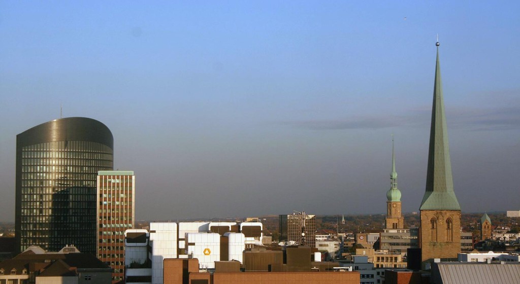 Abendliches Panorama von Dortmund