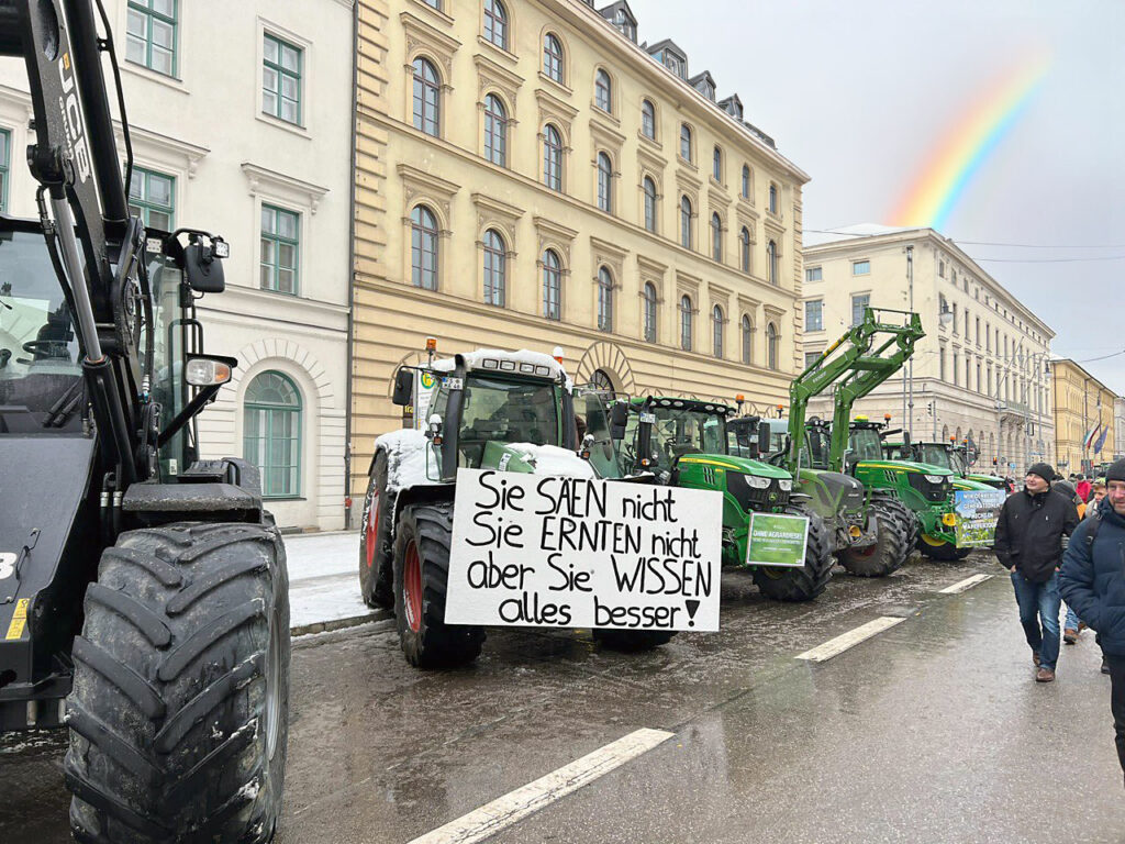 Rehabilitieren Bauernproteste den Regenbogen?