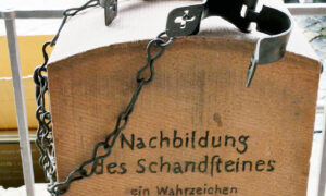 Pranger- (Schandstein-)Simulation von Fritzlar/Nordhessen