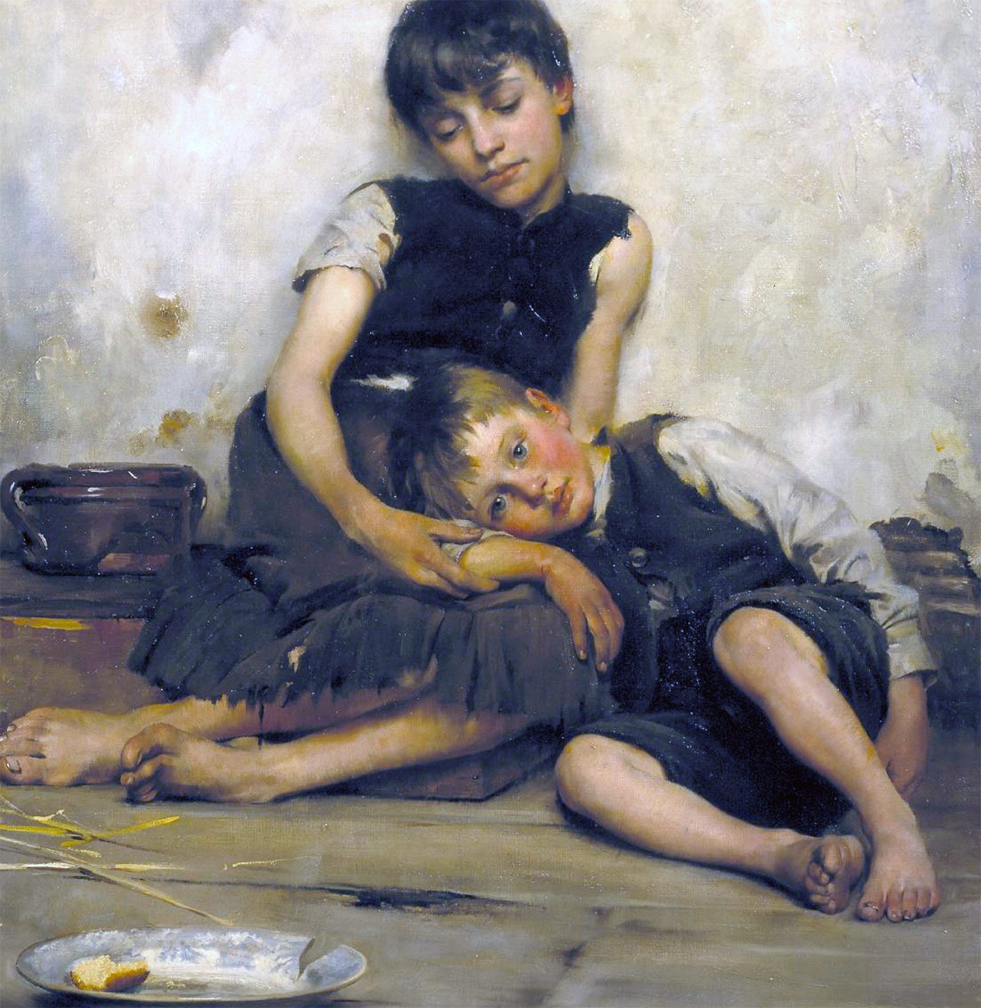 WAISEN, Thomas Kennington, 1885, (Tate, London). Foto: gemeinfrei