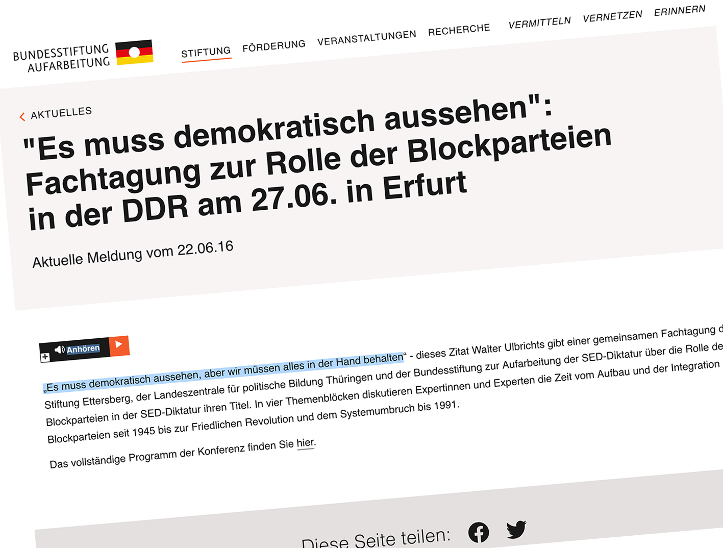 "Es muss demokratisch aussehen"